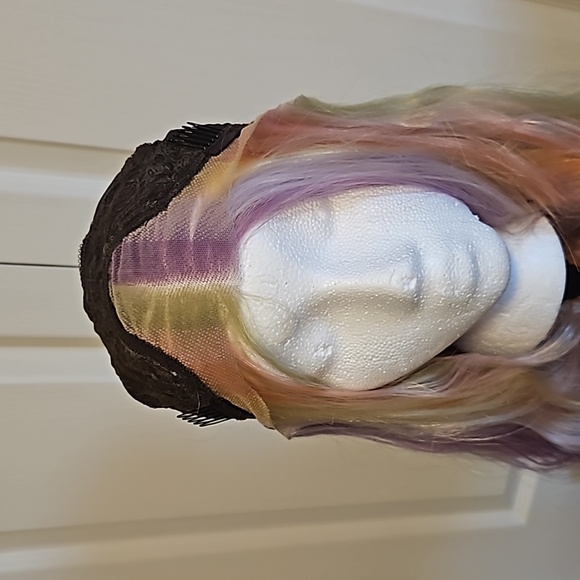 Lace front synthetic wig-colorful - Picture 6 of 8